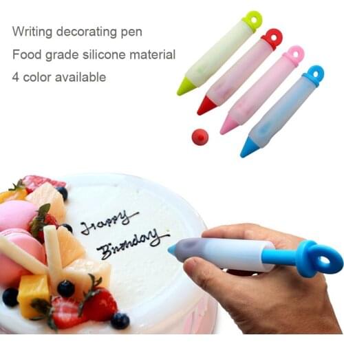 Food grade silicone jam chocolate writing decorating pen cake DIY cake pen squeeze cream