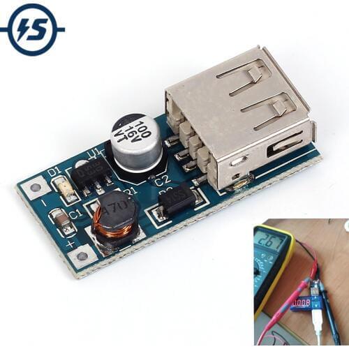 Boost Converter Power Bank Charger Step Up Module DC DC 0.9V-5V to 5V 600MA Supply Voltage USB Output Charging Circuit Board