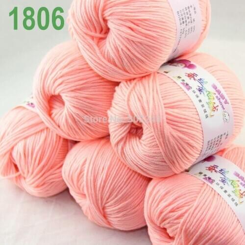 Sale Lot of 6 balls x 50g (147y) Cashmere Silk velvet Hand knitting Yarn Rose pink 1806