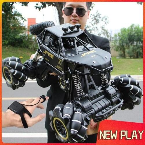 1:16 Scale RC Car 2.4GHz Radio Remote Control Climbing Car 4WD Drift Dual Remote Control Mode Off-Road Vehicle Kids Toy Car