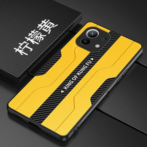 For Xiaomi Mi 11/Pro /Lite 4G 5G Luxury Fashion Shockproof Soft PU Leather TPU Rubber Phone Case Cover