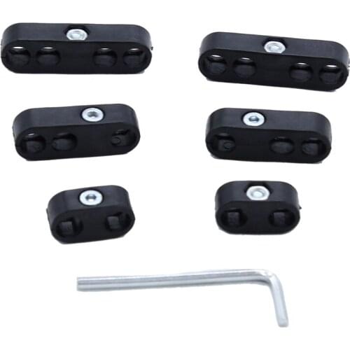 7mm 8mm Black Spark Plug Wire Separators Looms Dividers for ford Chevy 9723