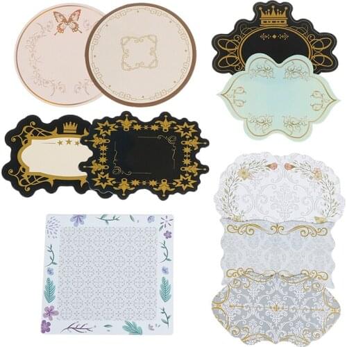 10Pcs Random European Style Manicure Nail Tips Display Frame Showing Shelf Board Hard Paper Cards Nail Art Tools