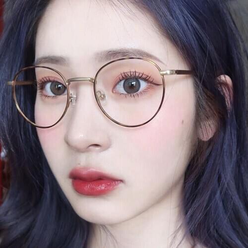 Vintage Anti-blue Light Eyeglasses Fashion Metal Frame Round Women Optics Glasses Men Myopia Computer Eye Glasses 2020