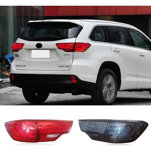 1Set Car Styling For Toyota Highlander Kluger 2015 2016 2017 2018 2019 Tail Lights LED TailLight Rear Lamp DRL+Brake+Park+Signal