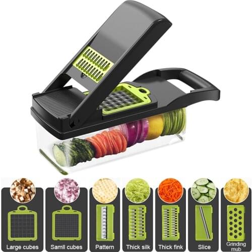 Vegetable Fruit Slicer Grater Cutter Peeler Multifunctional Potato Shredder Carrot Grater Drain Basket Kitchen Tool Accessories