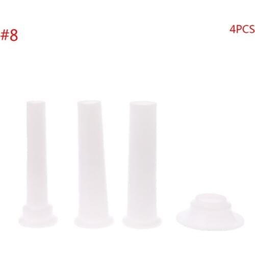 3pcs/set Meat Grinder Sausage Stuffer Filling Tubes DIY Sausages Maker Funnels Nozzles with 1Pc 6.8cm Base Kitchen