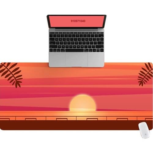 Large Office Computer Desk Mat Table Keyboard Big Mouse Pad Sunset Highway Laptop Cushion Desk Non-slip Mat Gamer Mousepad Mat
