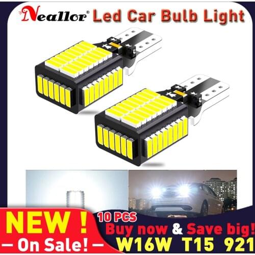 Canbus W16W T15 920 921 912 LED 4014 54 Chip Reverse Light Bulb Backup Parking Light Lamp Bulbs Super Bright White No Error Free