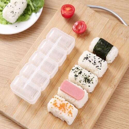 DIY Triangle Heart Star Bento Maker Sushi Rice Ball Mold Punch Onigiri Sandwich Mould Kitchen Gadget Cooking Tools