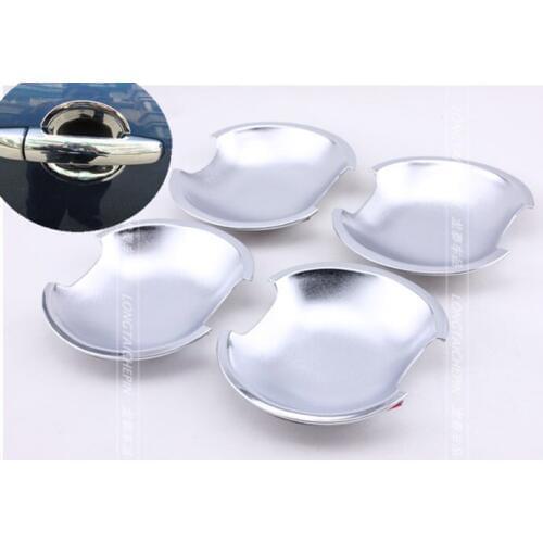 FUNDUOO For Suzuki Splash Ciaz New Chrome Car Door Handle Cup Bowl Cover Trim Sticker