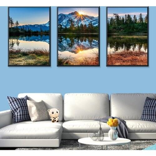 Beautiful Sunrise Natural Landscape HD Print Painting Modular Canvas Wall Pictures for Living Room Nordic Decoration Home Art