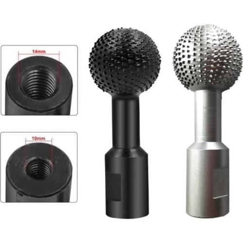 M89B 10/14mm Carpenter Angle Grinder Grinding Head Electric Ball-shape Milling Cutter Spherical Wood Groove Carving Tool