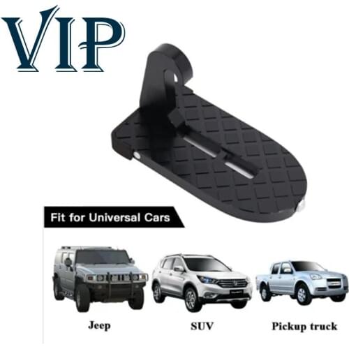 VIP Multifunction Foldable Car Roof Rack Step Door Universal Latch Hook Auxiliary Foot Pedal Aluminium Alloy Safety Hammer