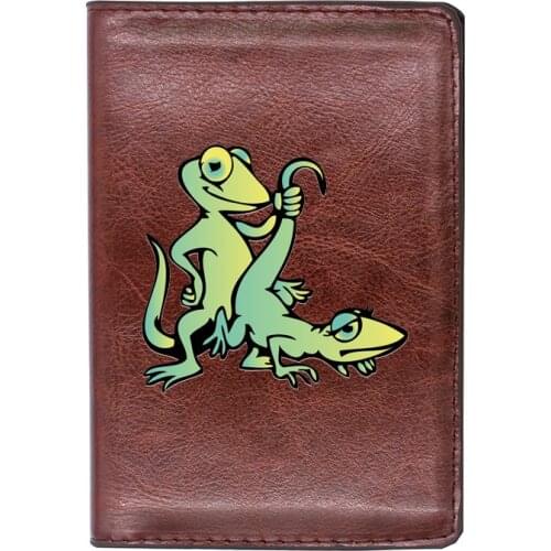 2021 New Fashion Funny Frog Printing Travel Passport Cover ID Credit Card Holder Case