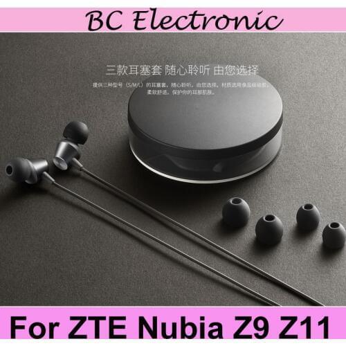 Original For ZTE Nubia White Stereo Hi-Fi 3.5mm Earphone Earphones In-Ear Earbud Remote Mic For ZTE Nubia Z11 NX531J Android