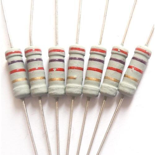 @m$12S4L 1w 1.2k 2.4k 3k 3.3k 3.6k 3.9k 4.3k 9.1k 22k 33k ohm 100% Original Fixed Resistor Metal Oxide Film Resistance 5% 200pcs