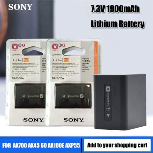 Original Sony NP-FV70A NP FV70A Camera Battery For Sony AX700 AX45 60 AX100E AXP55