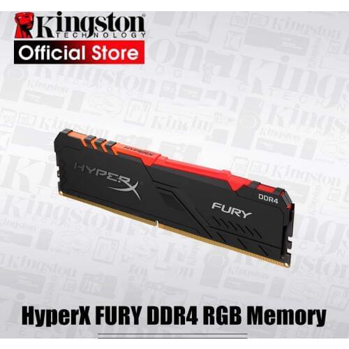 Kingston HyperX FURY DDR4 RGB Memory 3200MHz DDR4 CL16 DIMM XMP 8GB 16GB Memoria Ram ddr4 for Desktop Memory Rams