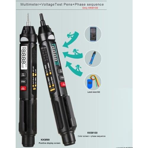 KKMOON100 Mini Portable Intelligent Multimeter Pen 6000 True RMS Digital Multimeter AC/DC Current Voltage Measurment Meter Tool