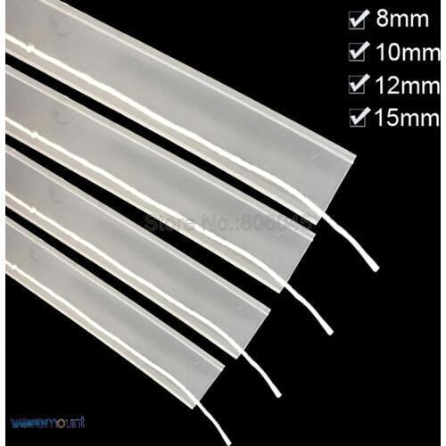 5m Length 8mm 10mm 12mm 15mm Transparent Silicon Tube IP67 for SMD 5050 3528 3014 5630 ws2801 ws2811 Waterproof LED Strip Light