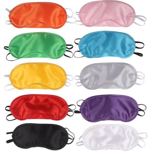 Women Men Travel Silk Sleep Eye Mask Padded Shade Eye Cover Patch Sleeping Mask Eyemask