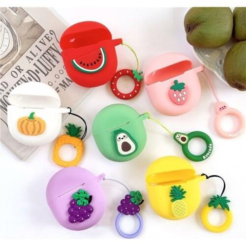 Delicious Fruit Silicone Cases For OnePlus Buds TWS Bluetooth Earphone Charging Box Shockproof Soft Cover For OnePlus Buds