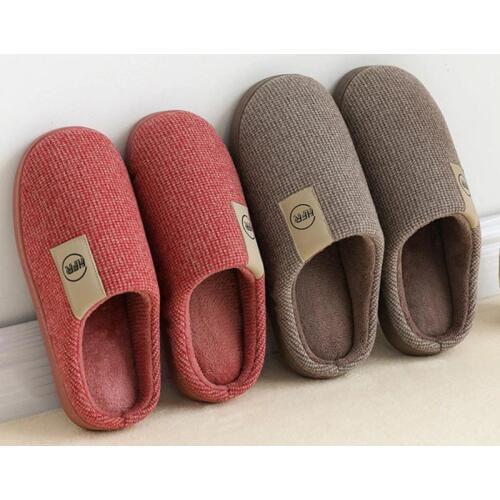 Winter Warm Slippers Women Men Home Floor Slipper Soft Plush Anti Slip Lovers Indoor Shoes Ladies Floor Cotton Slides SH08204