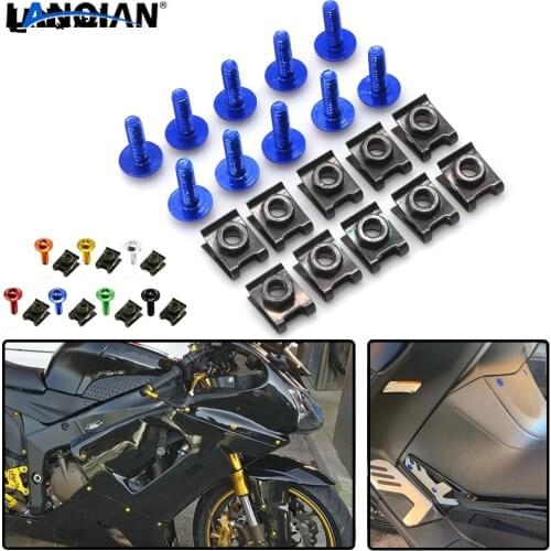 Universal Motorcycle Fairing Screws Fastener Bolts Clips Screw Nuts For Suzuki GSXR1100 GSXR400 GT250 GT550 RG500 RGV250 VS800