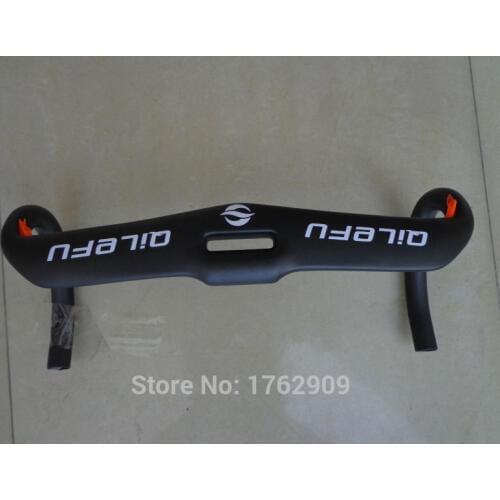 Newest QILEFU Road bicycle racing UD full carbon fibre bike handlebar internal cable 31.8*400/420/440mm road parts Free Ship