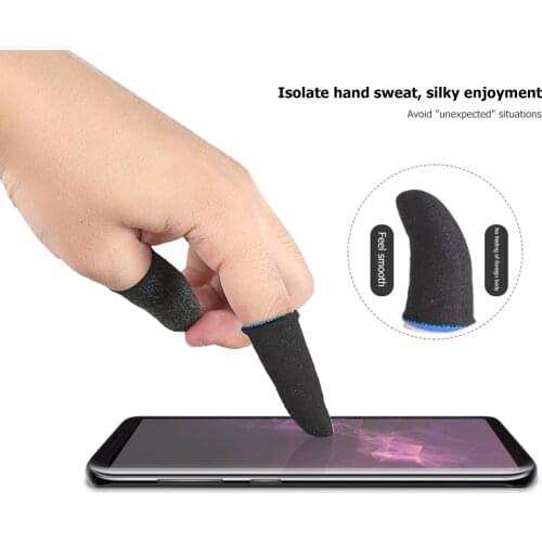 Gaming Nylon Thumb Touch Sleeve 1 Pair Gaming Finger Thumb Sleeve Gloves Breathable Game Controller Finger Covers