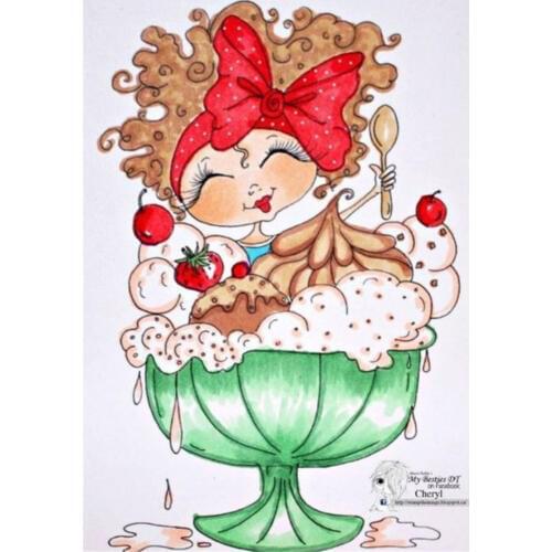 10x6 a lot of bubbles TBig ice cream ransparent Clear Stamps Silicone Seals for DIY scrapbooking photo album Card Making