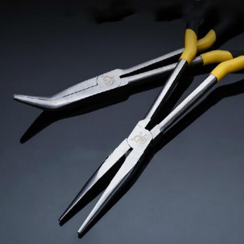 2pcs/lot Long Nose Lengthened elbow pliers Pointed pliers handtools