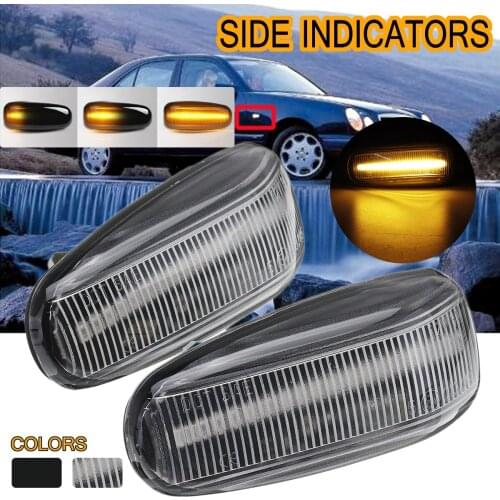 2x Dynamic Led Side Marker Flowing Car Turn Signal Light Sequential Blinker for MERCEDES for VOLKSWAGEN W210 601/602 W638 Dodge