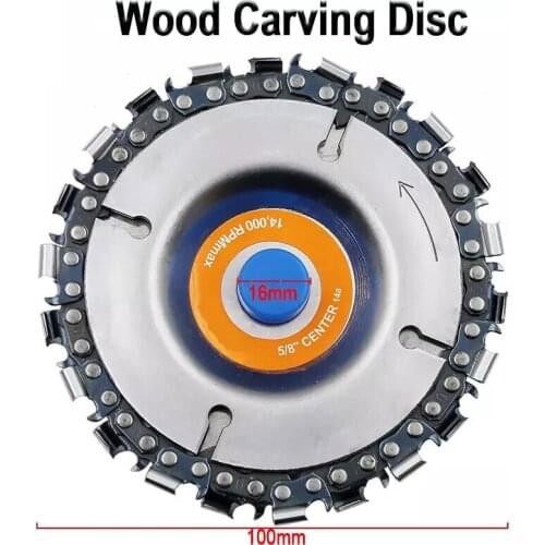 4 Inch Grinder Disc and Chain 22 Tooth Fine Abrasive Cut Chain For 100/115 Angle Grinder