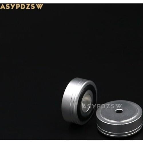 4PCS 30*12 C Style Sandblasting silver Aluminum amplifier Speaker damping pads Computer machine feet
