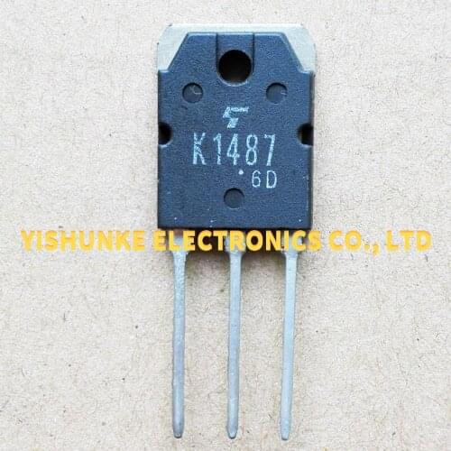 5PCS K1487 2SK1487 TO-3P MOSFET TRANSISTOR 10A 450V In Stock