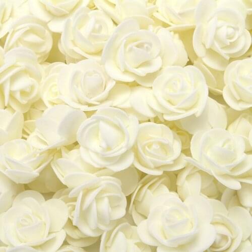 50/100 Pieces PE Artificial Rose 3.5cm For Wedding /Party/Festival /Home Decoration Foam Artificial Flowers