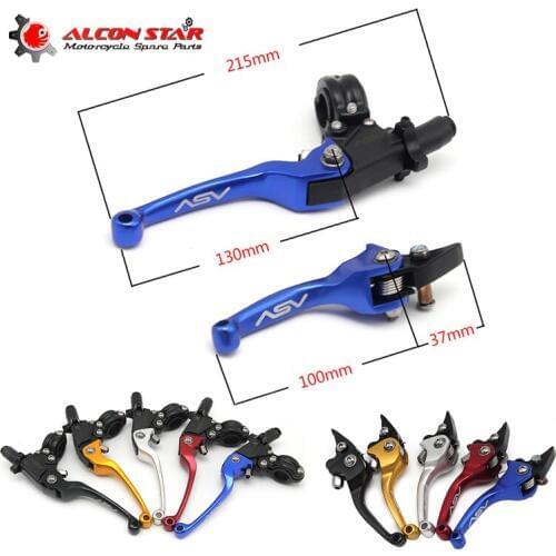 Alconstar- ASV F3 Series 2ND Aluminum Alloy Clutch Brake Foldable Alloy Levers Moto Motocross Pit bike Dirt Bike Off Road KXF CB