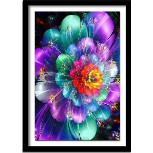 Full Diamond Embroidery 5D DIY Diamond Painting flower Diamond Painting Rhinestone Cross Stitch Decoration Colored flowers