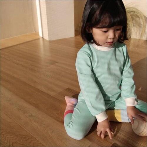 Children Pajamas Sets Baby Boys Girls Clothing Sweatshirt Waist Pants Set Toddler Spring Autumn Outfits Kids Suit Clothes Fall