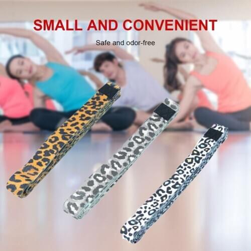Resistance Band for Legs and Butt Leopard Print Booty Bands Exercise Bands for Legs Thigh Glute Butt Squat Bands Non-slip Design