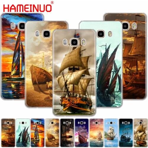 HAMEINUO sailing Ship Sightseeing boat Pirate Ship Hood phone case for Samsung Galaxy J1 J2 J3 J5 J7 MINI ACE 2016 2015 prime