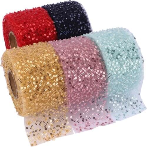 HSDRIBBON 60mm hsd-design custom Sequin on Organza Ribbon