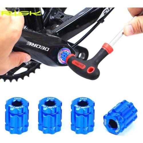 RISK Mountain Road Bicycle Arm Crank Cap Installation Tools Bike Crankset Cover Removal Tools Crank Removing Wrench Aluminum