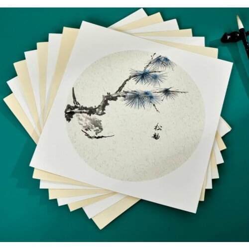 Chinese Rice Paper Card Ripe Xuan Paper Thicken Soft Calligraphy Painting Mounting Raw Xuan Lens Paper Cards Carta Di Riso