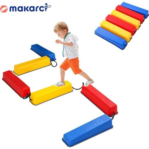 Log Balance Beam, Stepping Stones for Kids' BalanceTraining, Outdoor Indoor Game Kindergarten Toy Sensory Integration Course
