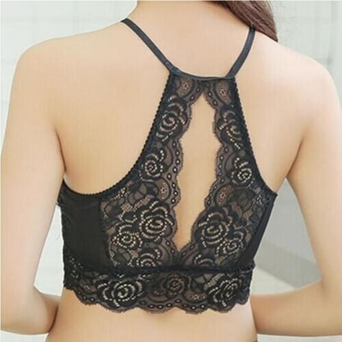 Fashion Sexy Padded Lace Crop Tops Ladies Women Lace Camisoles Female Vest Leisure Breathable Intimate Padded Caimsole Top