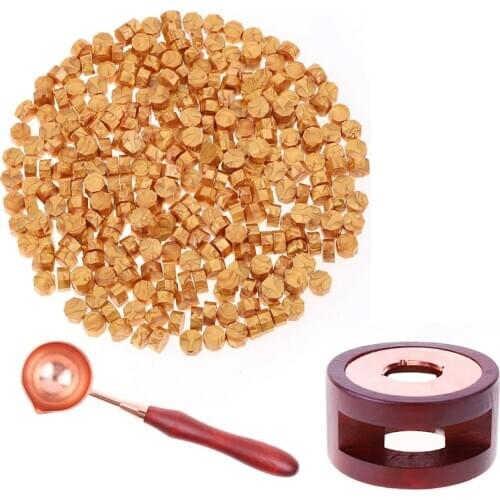 302Pcs Sealing Wax Kit with Wax Seal Beads Wax Seal Warmer Wax Spoon and Tea Light Candles for Wax Stamp Letter Sealing