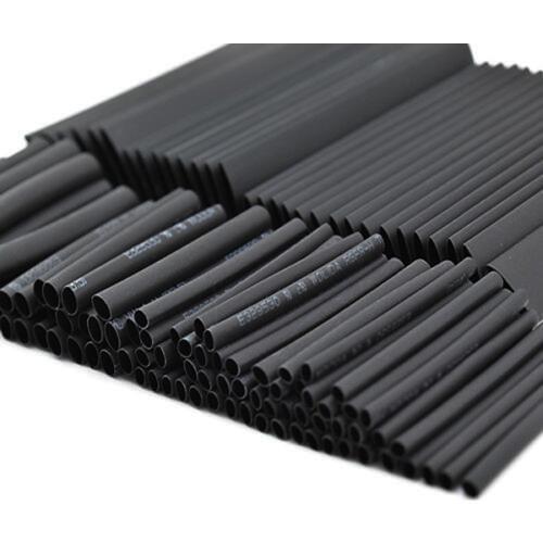 New Hot Sale 127 PCS 7.28m Black 2:1 Assortment Heat Shrink Tubing Tube Car Cable Sleeving Wrap Wire Kit Useful Electric Tubings